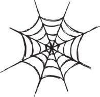 Halloween Spider Web Clip Art