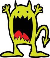 Scary Monster Clip Art N6