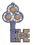 Clip art of Castle key