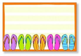 clipart of the flip flops border