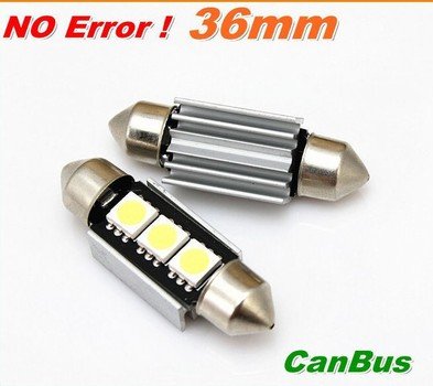 Free Shipping 10pcs lot No Error Canbus High Quality 36mm 3SMD 5050