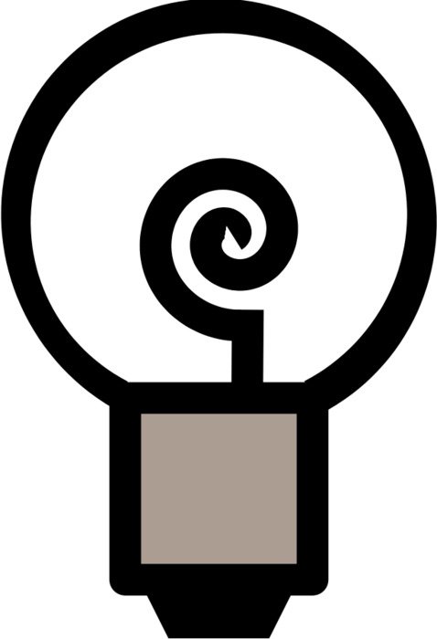 computer-drawn electric lamp