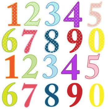 Numbers Clip Art N25