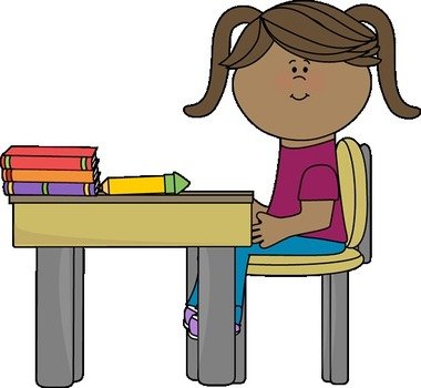 Sitting At Desk Clip Art N2