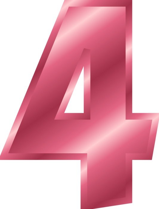 Number 4 Clip Art N11