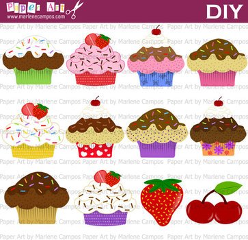 Free Printable Cupcake Clip Art N2