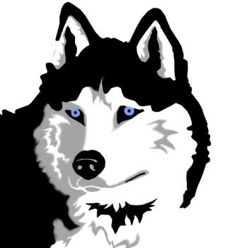Husky Dog Clip Art N3
