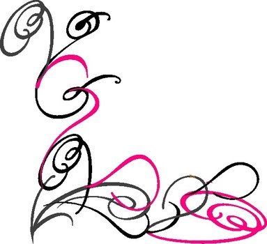 Pink Swirl Clip Art N9