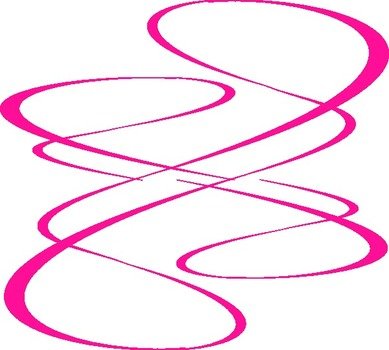 Pink Swirl Clip Art N12