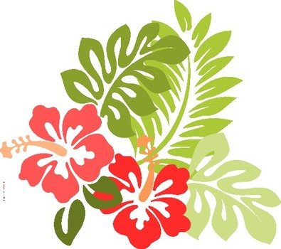 Hawaiian Flower Clip Art N19