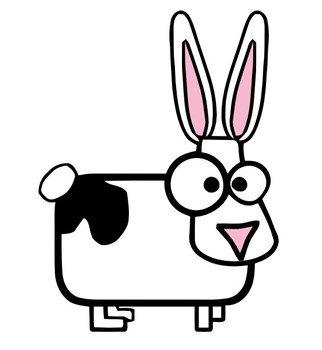 Cartoon Rabbit Clip Art N4