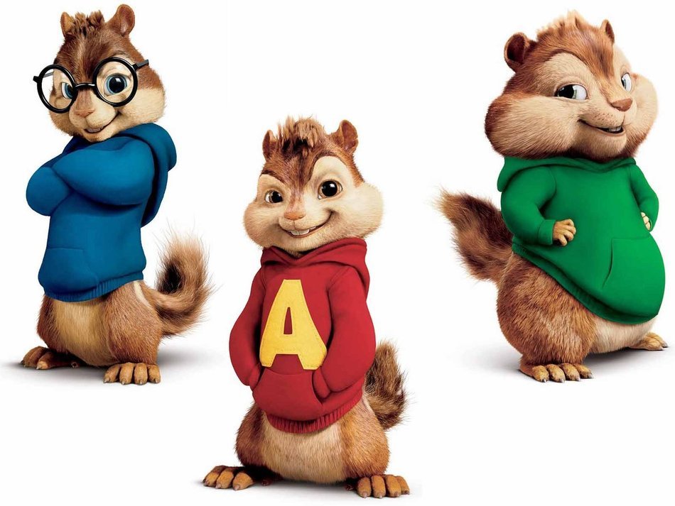 Alvin Simon Theodore Chipmunks drawing
