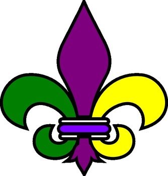 Mardi Gras Fleur De Lis Clip Art