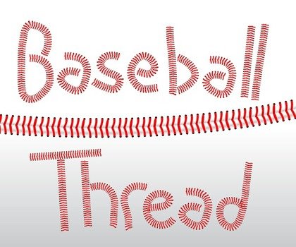 Baseball Threads Vector