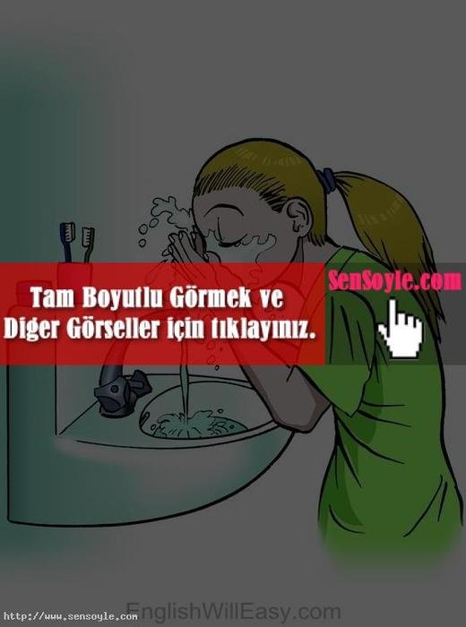 Wash Your Face Clip Art
