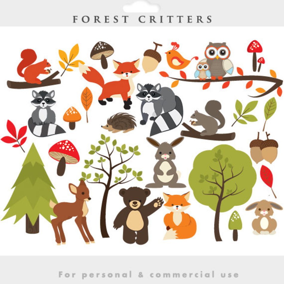Cute Forest Animal Clip Art