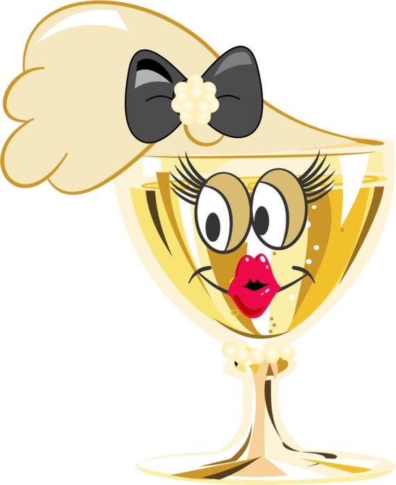 Champagne Glass Cartoon