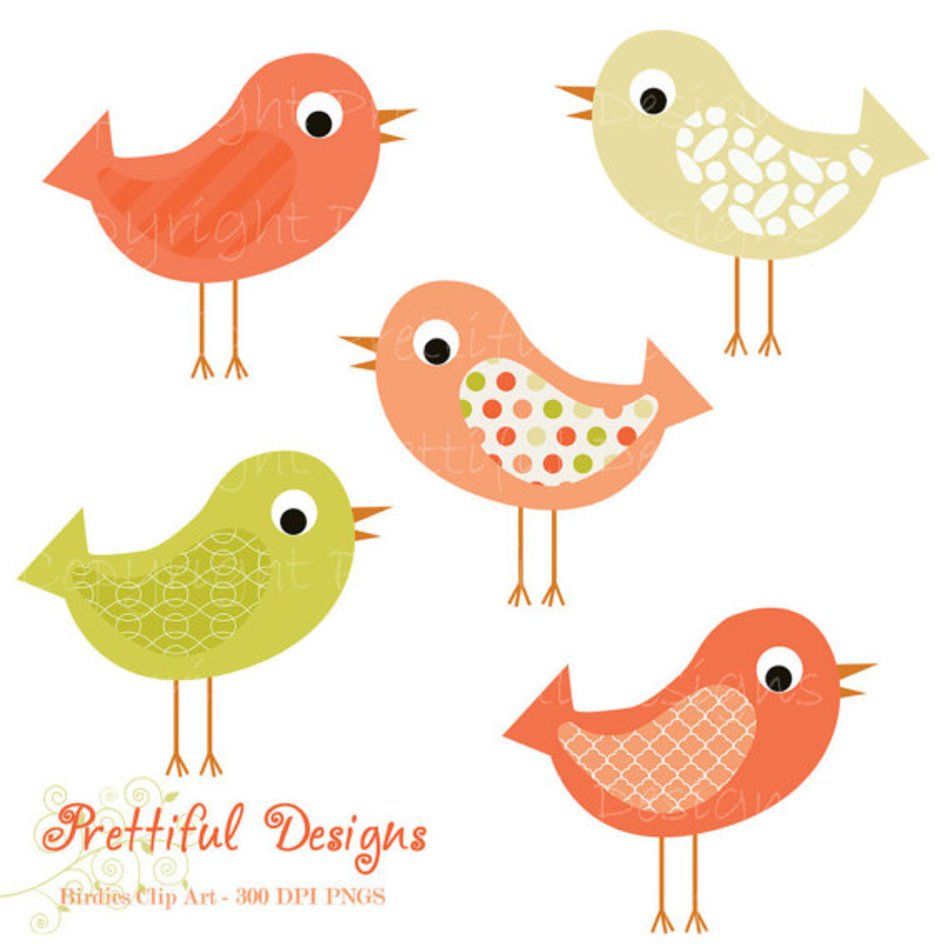 Pink Bird Clip Art N2