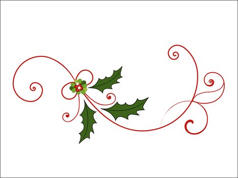 Christmas pattern on a white background