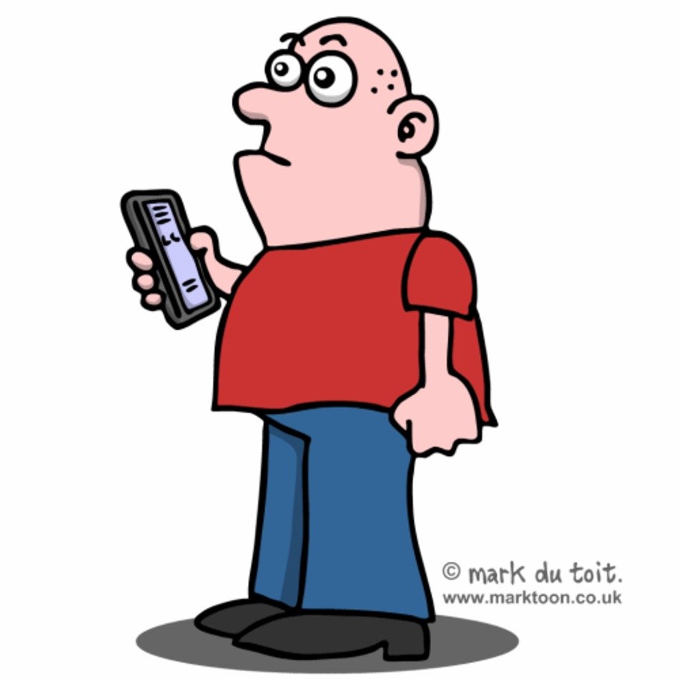 Man Holding Cell Phone