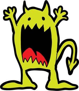 Scary Monster Clip Art N6