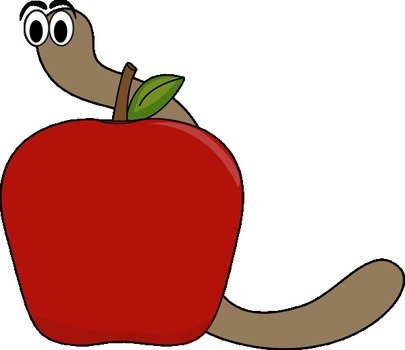 Apple And Worm Clip Art