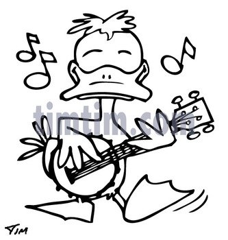 Cartoon Banjo