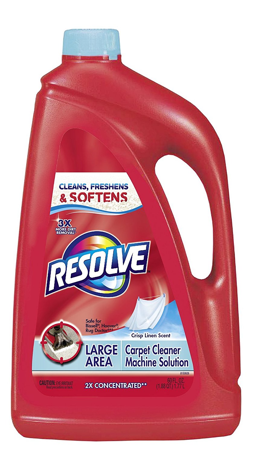 Resolve Carpet 2x Concentrate for Steam Machines, Crisp Linen Scent, 60 ...