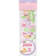 Pink Safari First Birthday Party Blowers, 8ct N38