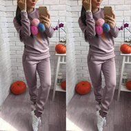 Sweatshirt Sets,Morecome Women Sweatshirt Long Sleeve Blouse Long Pants Outfit (XL, Black)