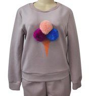 Sweatshirt Sets,Morecome Women Sweatshirt Long Sleeve Blouse Long Pants Outfit (XL, Black) N2
