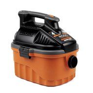 RIDGID Wet Dry Vacuums VAC4000 Powerful and Portable Wet Dry Vacuum Cleaner, Includes 4-Gallon, 5.0 Peak Horsepower...