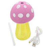 Mushroom Humidifier Aroma LED Air Diffuser Purifier Atomizer OE USB Lamp Household Office Water Purification