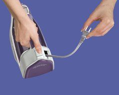 Hamilton Beach Durathon Digital Retractable Cord Iron, Purple