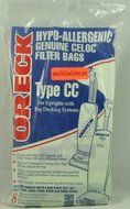 Oreck Upright Vacuum Cleaner Type CC Bags
