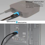 Toslink Cable, INNOVAA Digital Fiber Optical Audio Toslink Cable - 3 Feet N2