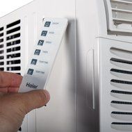 Haier ESA410N 10,000 BTU 115V Window-Mounted Air Conditioner and MagnaClik Remote with Braille N3
