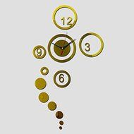 EverTrust(TM) Promotion vintage wall clock hot mirror art clocks 3d home decoration modern design watch stickers... N2