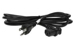 SF Cable, 3ft Left Angle Power Cord 10Amp 18/3 AWG NEMA 5-15P to C13 N4
