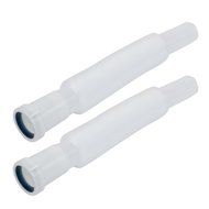 uxcell Plastic Home Washing Machine Flexible Drain Pipe Tubing 40cm Length 2PCS Clear N2