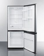 Summit FFBF101SS 24" Energy Star Bottom Freezer Refrigerator with 10.2 cu. ft. Capacity Frost-Free Operation Humidity...