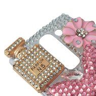 Spritech(TM) Bling Clear Phone Case For LG spirit h440 C70/LG Escape 2/LG Logos/LG Spirit 4G LTE,3D Handmade Silver... N2