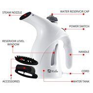 Home Garment &amp; Fabric Handheld Steamer - Portable, Lightweight Design &amp; Travel Size - Ultra Fast Heat Up - Ideal... N2