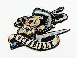 Rockabilly Pocket Knife Old School Rocks N Roll Logo Biker Hog Outlaw Motorcycle Leather Jackets Custom Patch...