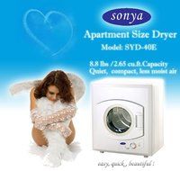 Sonya Portable Compact Small Laundry Dryer Apartment Size 110vstainless Steel Drum Transparent Lid 8.8lbs Capacity... N10