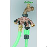 GARDEN WATER HOSE MULTIPLE SPIGOT FAUCET EXPANDER SPLITTER VALVE 4-Way OUTLET