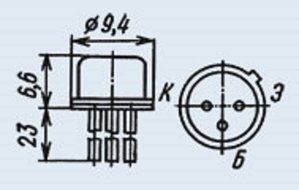Transistor silicon military KT830B (2T830B) analogue SML3552, 2N423 USSR 2 pcs N2
