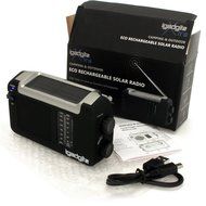 iGadgitz Xtra Wind Up, Solar, &amp; USB Rechargeable Portable AM/FM Radio with 3 Year Warranty N2