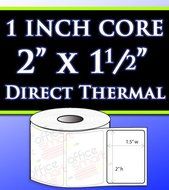 1 Roll - 2x1.5 Direct Thermal Labels for Zebra GC420d GC420t GK420d GK420t GX420d GX420t LP2824 LP2422 TLP2824...