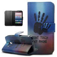 Alcatel One Touch Pop 3 Case,ikasus Colorful Painted Premium PU Leather Fold Wallet Pouch Case Flip Stand Credit... N2